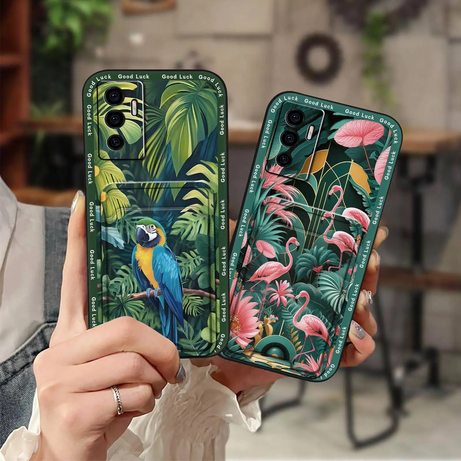 

TPU Card sleeve Phone Case For VIVO S10E 5G/V23E Graffiti Soft case Silicone Anti-dust Durable Card bag Cute Cover