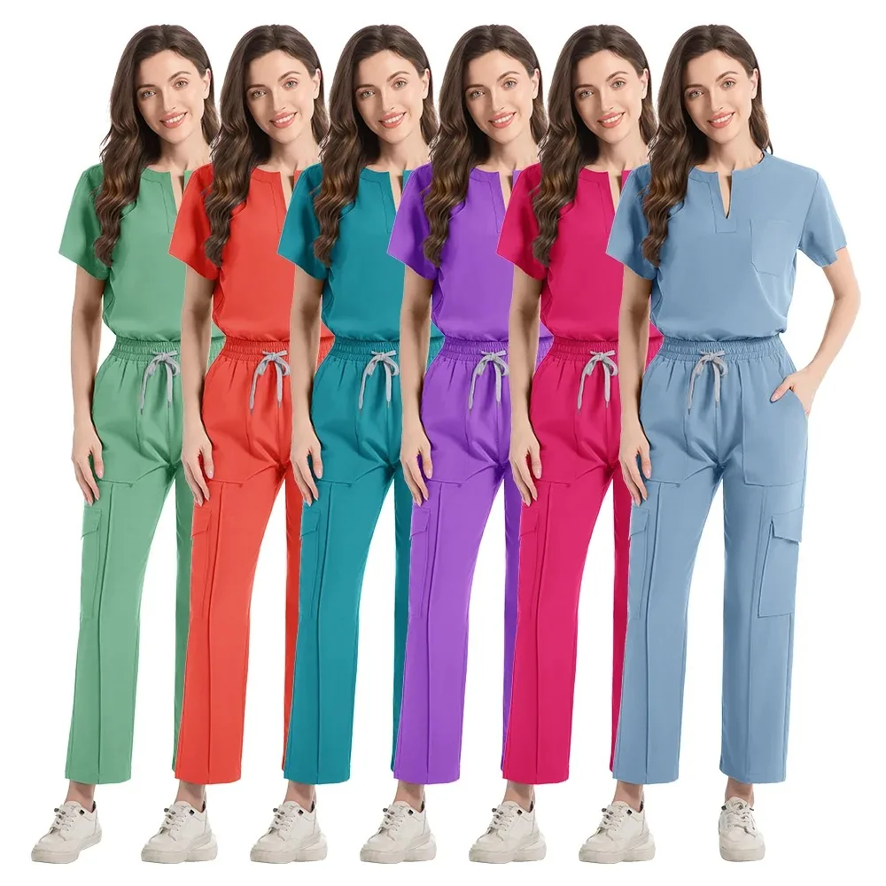 

Новые скрабы для женщин, салон красоты, спа-униформа, магазин клиники для домашних животных, ветеринарная стоматология, комплект рабочей одежды, медицинская униформа медсестры, унисекс