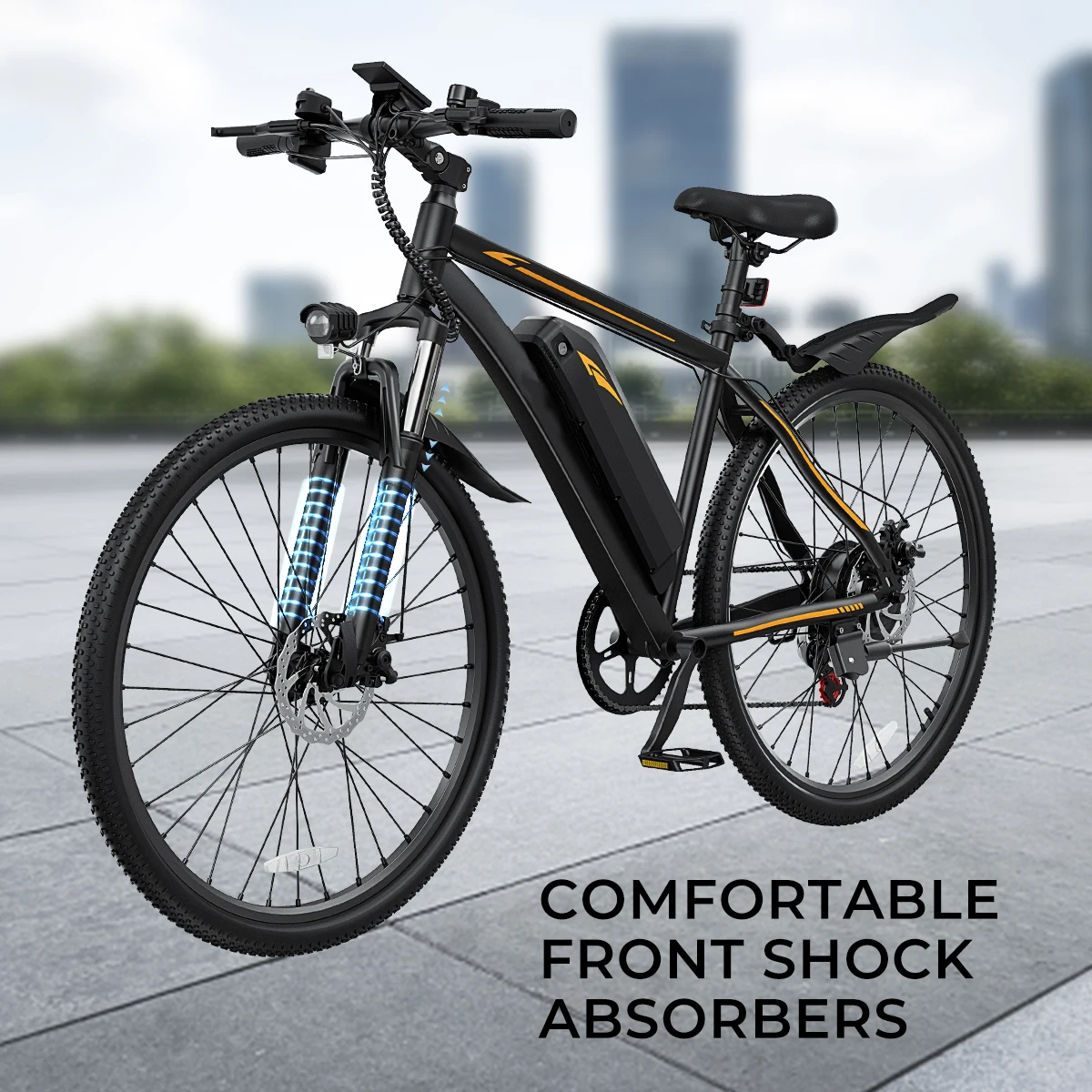 【1 an de garantie】DYU M26 vélo électrique 1000W moteur de pointe 36V 10AH batterie amovible vélo électrique 26 pouces ville e-bike UL2849