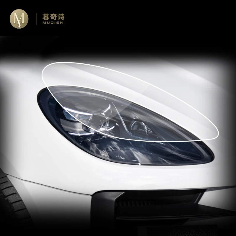 For Porsche Macan 2018-2023 Car Exterior PPF transparent Paint protective film TPU Anti scratch Headlamps protective film refit