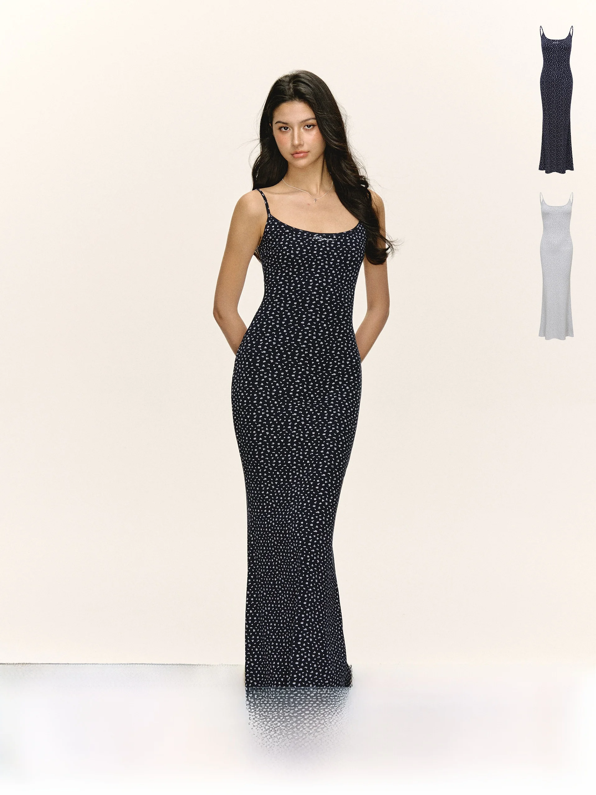 

Ariseism American Sle Retro Floral Print Slim Fit Strap Dr Women Summer New Long Dr Casual Low Waist Cotton Gown