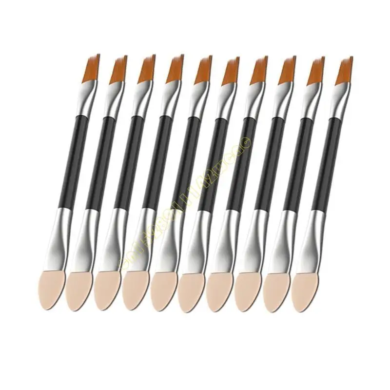 

Set Of 10 Sponge Tip Double Head Pens For Detailed Art Finishing Paint Brush DXAD