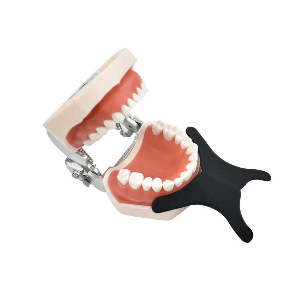 Tablero de contraste de fotografía de ortodoncia Dental, tablero de fondo negro Flexible de silicona, cuidado bucal Autoclavable Flexible en contraste