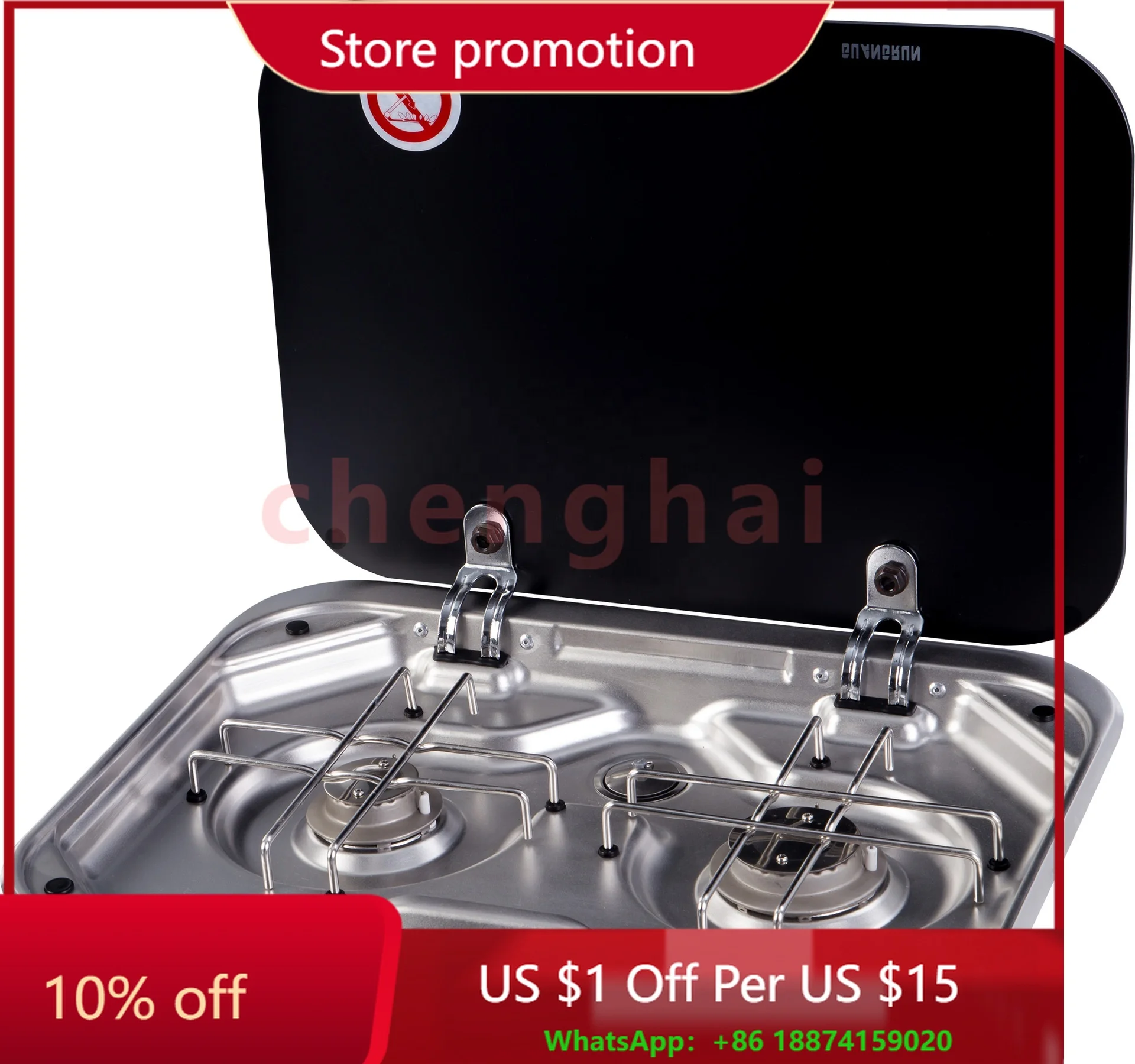 

TYTXRV Лидер продаж, кухонная техника для каравана, варочная панель для автофургона, газовая плита из нержавеющей стали с пропаном, 2 конфорки