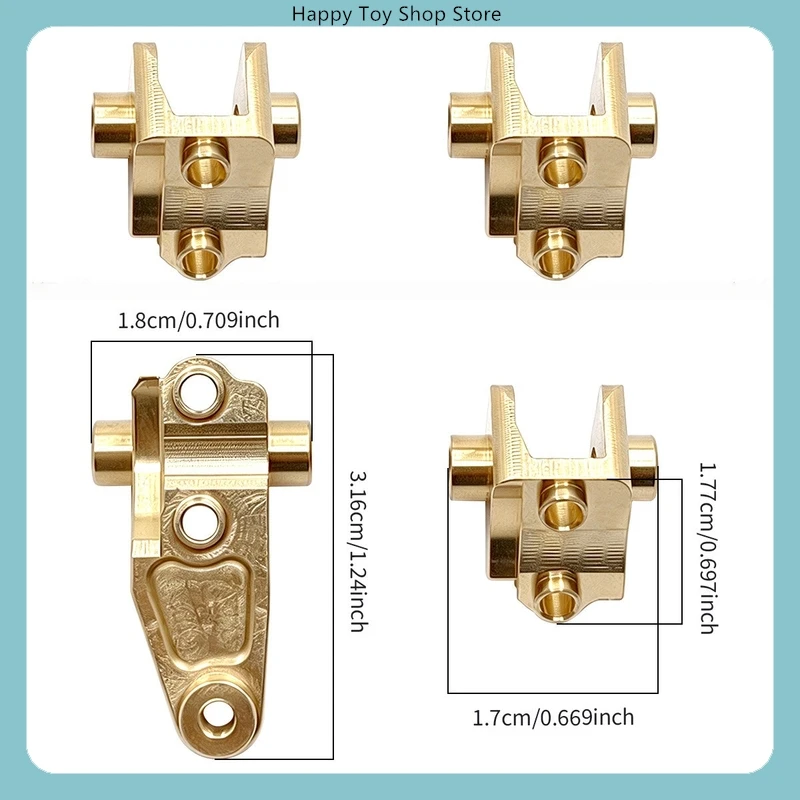 Brass Upgrade Linkage Rod Mount for 1/10 R1001 R1011 Full Proportional RC Car Spare Parts