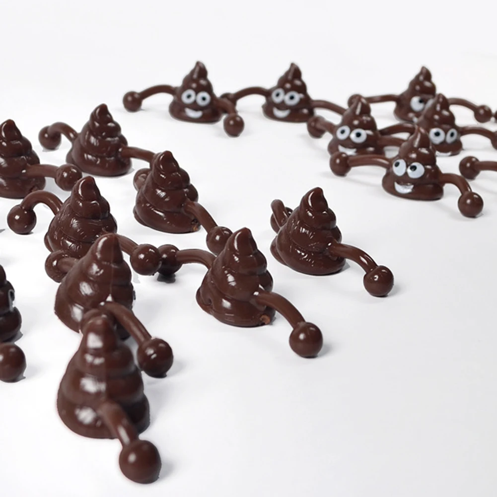 ألعاب طرد أنبوب وهمية صغيرة مرنة لون عشوائي ضد الإجهاد المنجنيق المحمولة وهمية براز قاذفة قابلة لإعادة الاستخدام للأطفال هدايا العيد