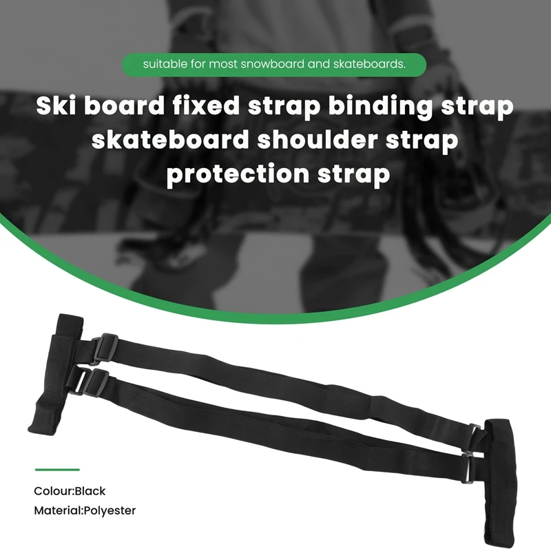 AA79 New Skateboard Shoulder Carrier Skateboard Carry Strap Durable Adjustable Snowboard Skateboard Backpack Strap