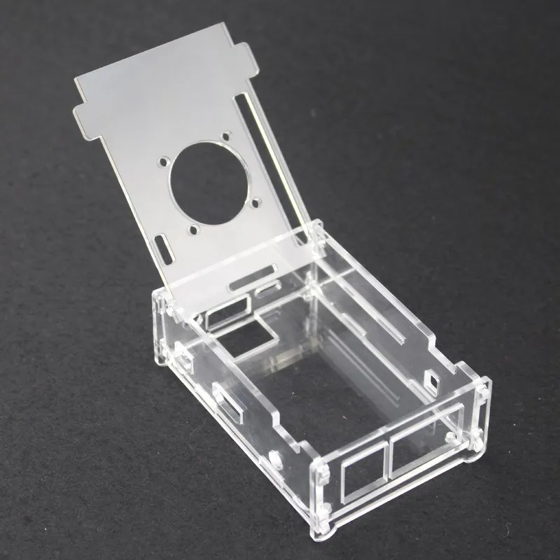 For Orange Pi PC Board Case Transparent Acrylic Shell Box Protect Enclosure with Fan For Orange Pi PC / Orange Pi PC  Plus