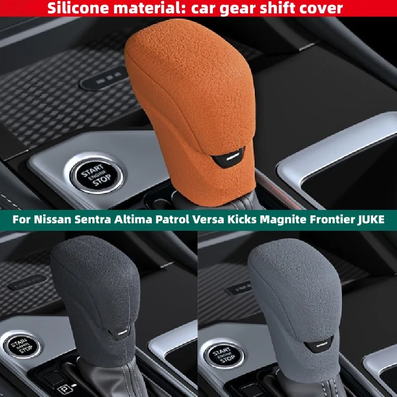 

For Nissan Sentra Altima Patrol Versa Kicks Magnite Frontier JUKE Car Gear Shift Knob Shifter Lever Head Covers Trim Accessories