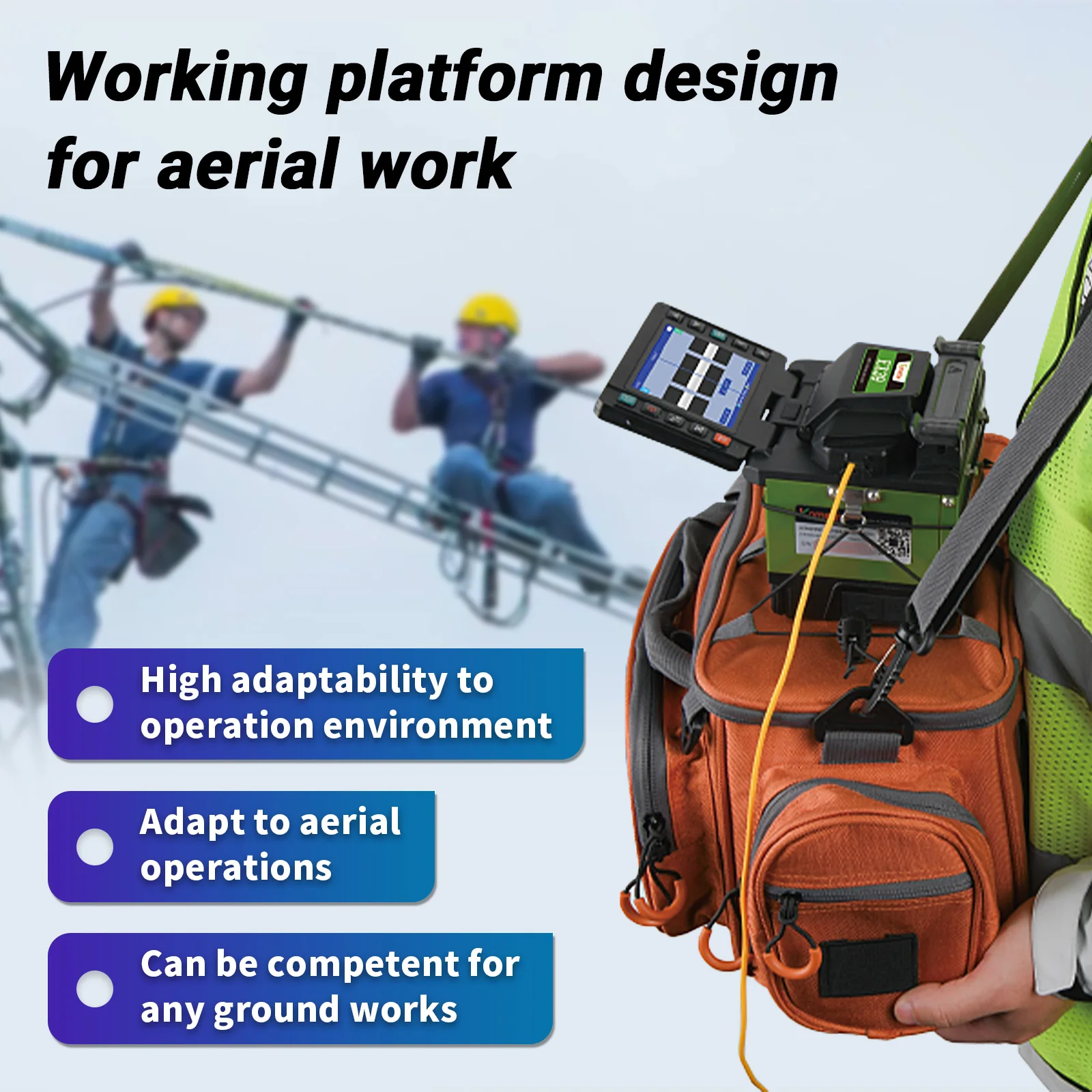 

Komshine Economic and High Quality FTTx Fiber Optic Fusion Splicer EX39 Handheld Fast Splice/Heater Time Welding Machine