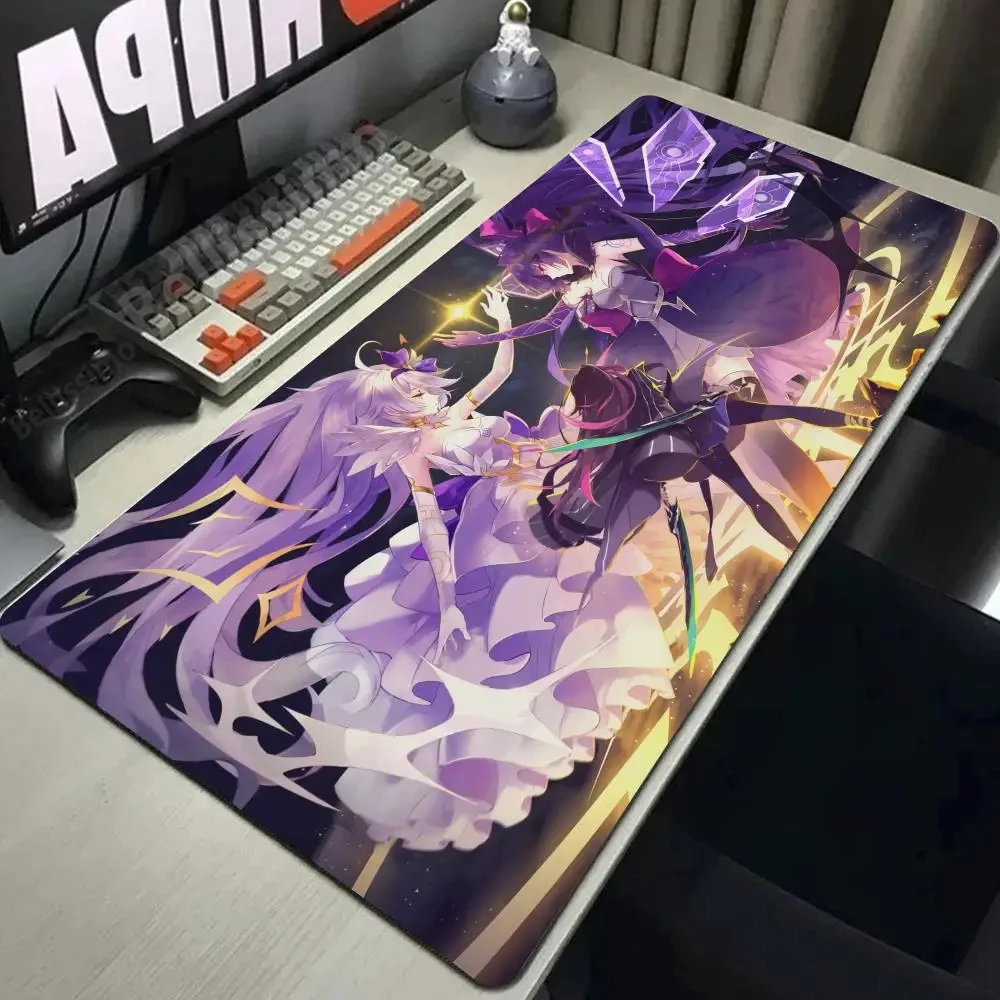 Xxl 600x1200mm Kiana Kaslana Honkai Series Girls Mouse pads Large Gaming Mouse Pad Thickened Computer Keyboard Table Desk Mat