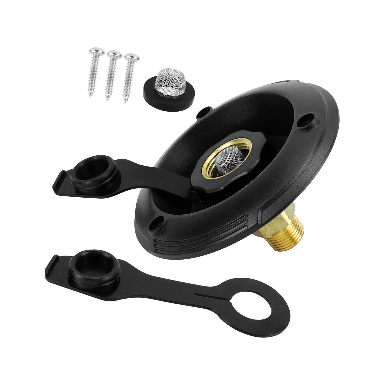 RV Water Inlet, Hose Connector Connection Fill Replacement RV Water Connection