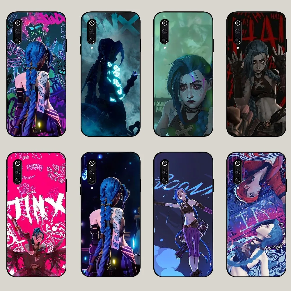 Jinx L-League Of L-Legends Phone Case For Xiaomi 11 Redmi Note 11 5G 8T 9A 9 10T Note8Pro Note9 12SUltra Black Case