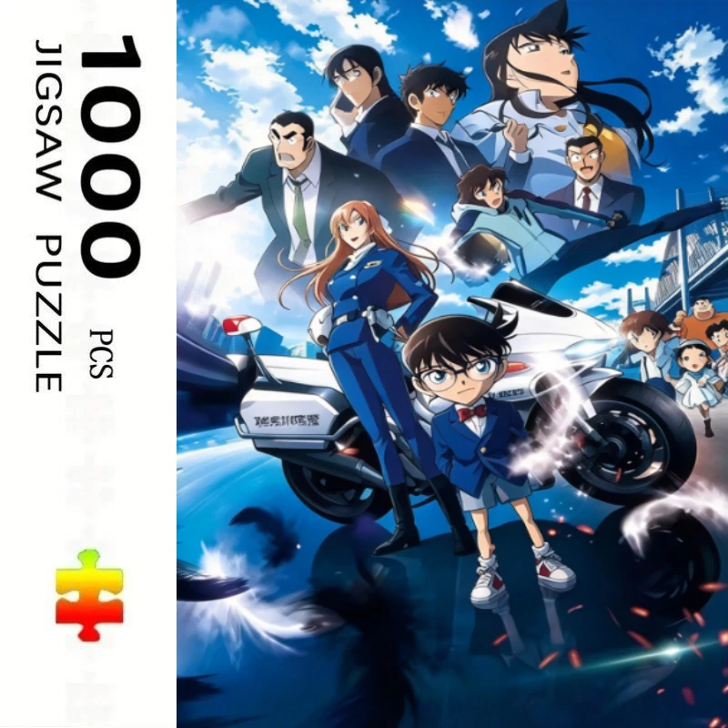 Large Size Jigsaw Puzzle 500/1000/1200/2000 Pcs Detective Conan Anime Jigsaw Puzzles for Adults Stress Relief Toys Gift