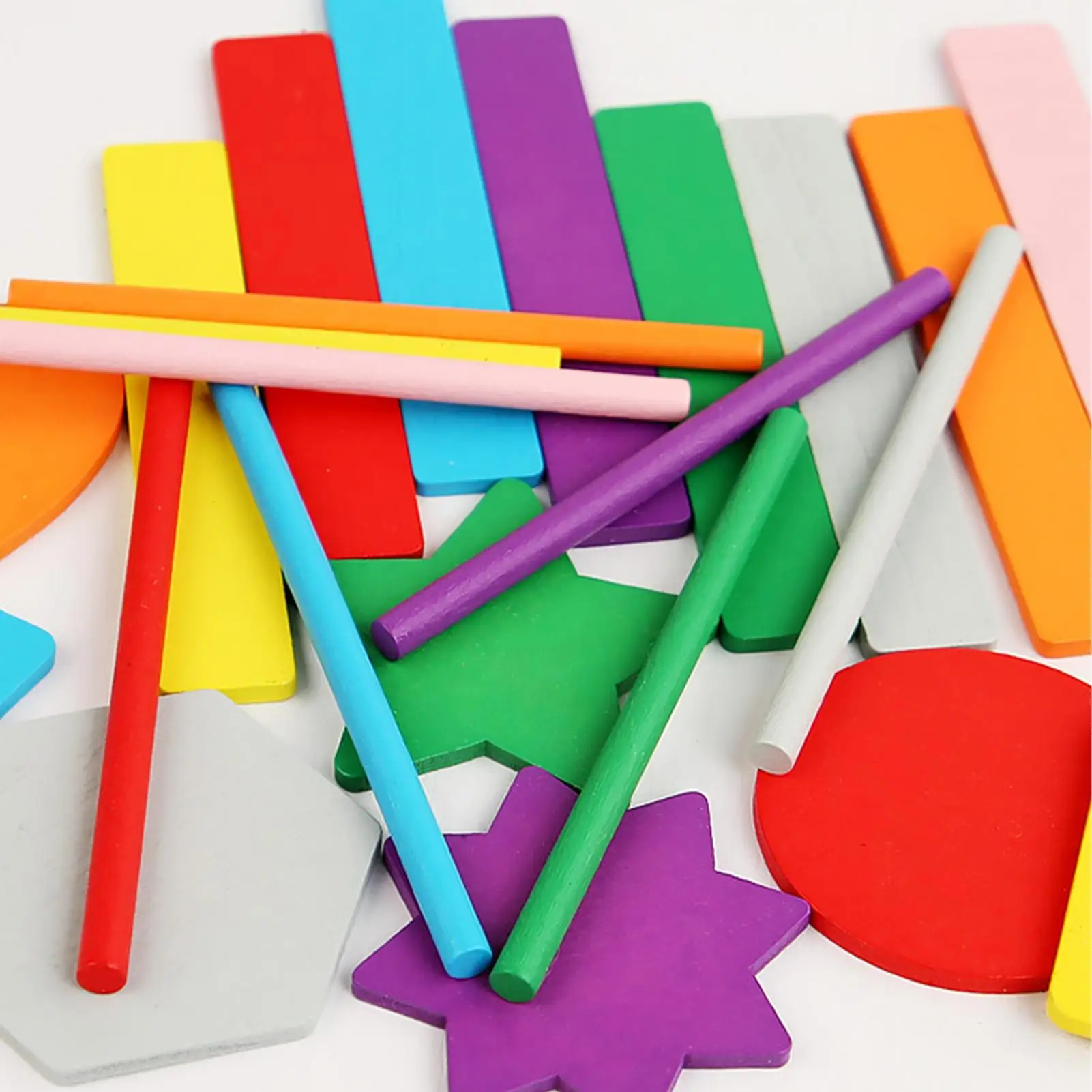 Wooden Color Sorting Toy Wooden Educational Learning Games Color Matching Sensory Learning Toys For Boys Girls Children Home