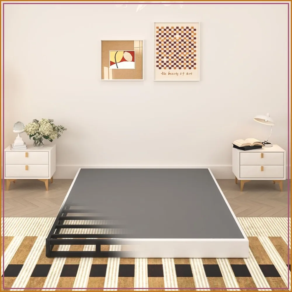 5 Inch King Box Spring, Heavy Duty Metal Mattress Foundation, 3000 lbs Capacity, Low Profile