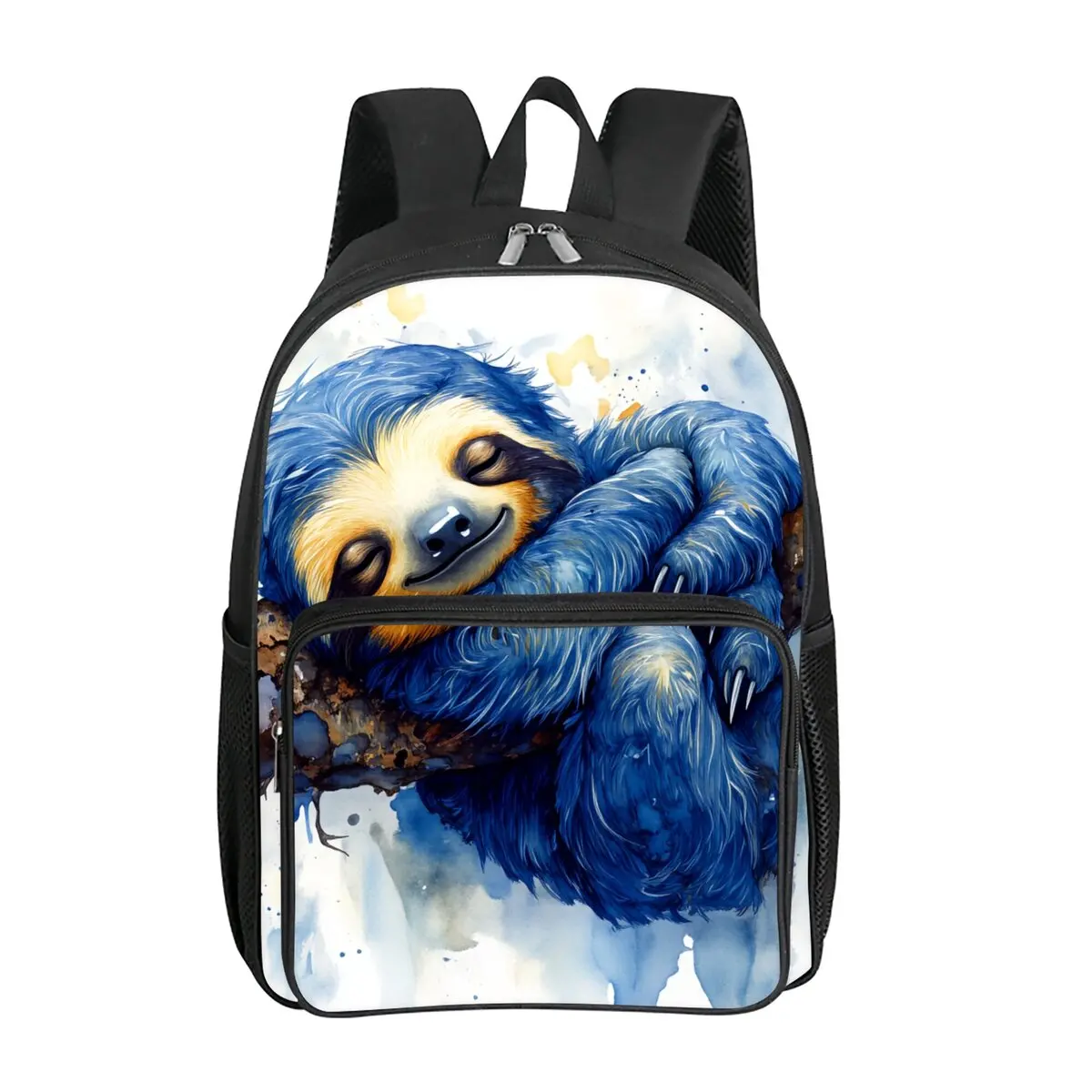 

Animal Owl Sloth Deer Square Front Pocket Backpack Large Capacity for Boy/Girls Best Gift 2D Cartoon Children's School Bag
