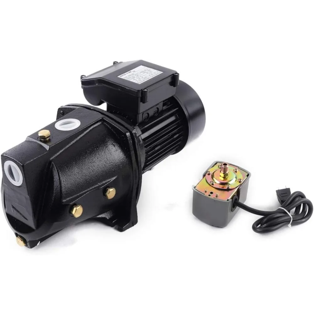 1 HP مضخة نفاثة بئر ضحلة ث/مفتاح ضغط 750 واط مضخة زراعية زراعية 4000L/H مضخة معززة للمياه لإمدادات آبار المياه في الحديقة