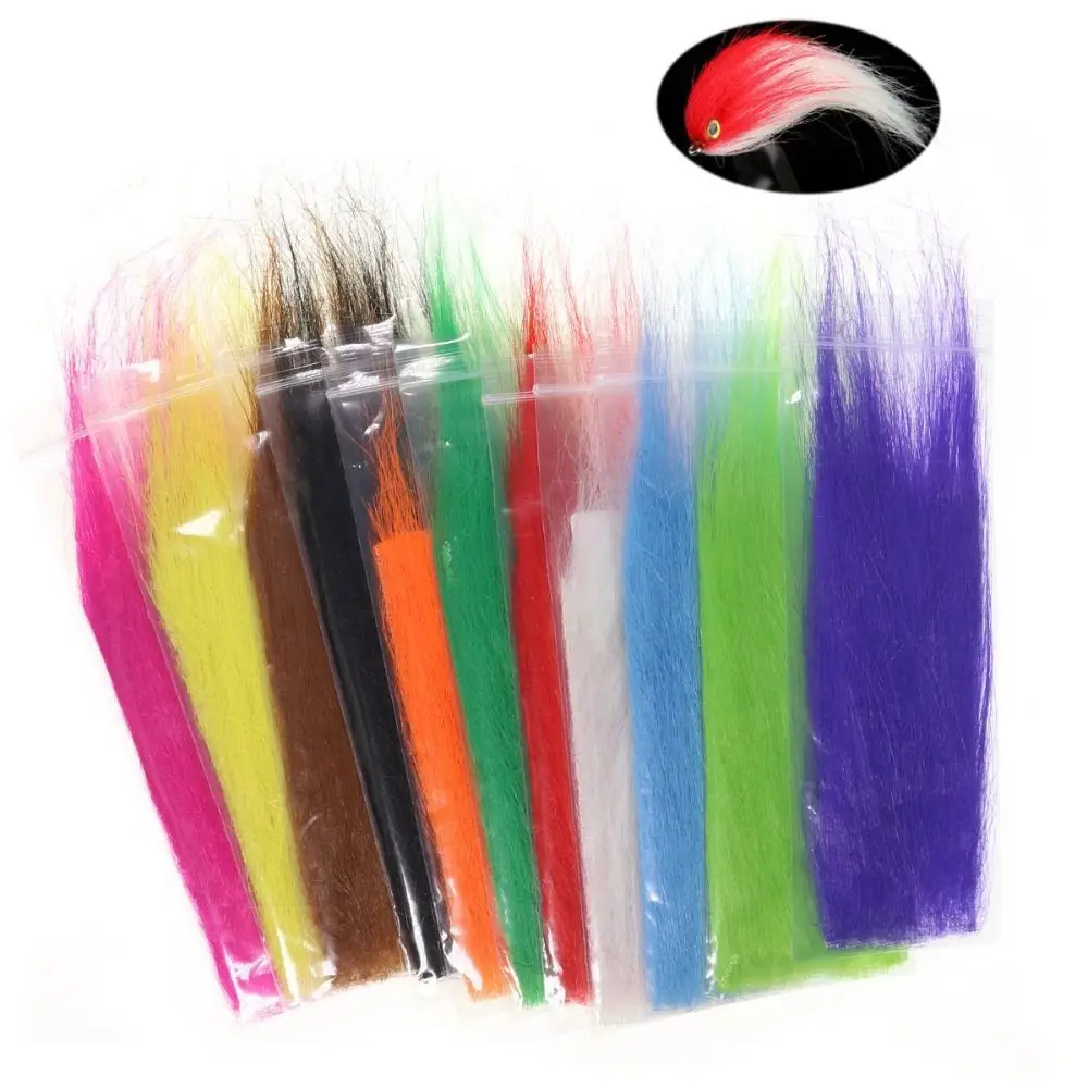 

Для парашютного крючка для ловли нахлыстом, материал для хвоста, самые длинные ремесленные меховые материалы для ловли нахлыстом, искусственный мех, пушистая синтетика