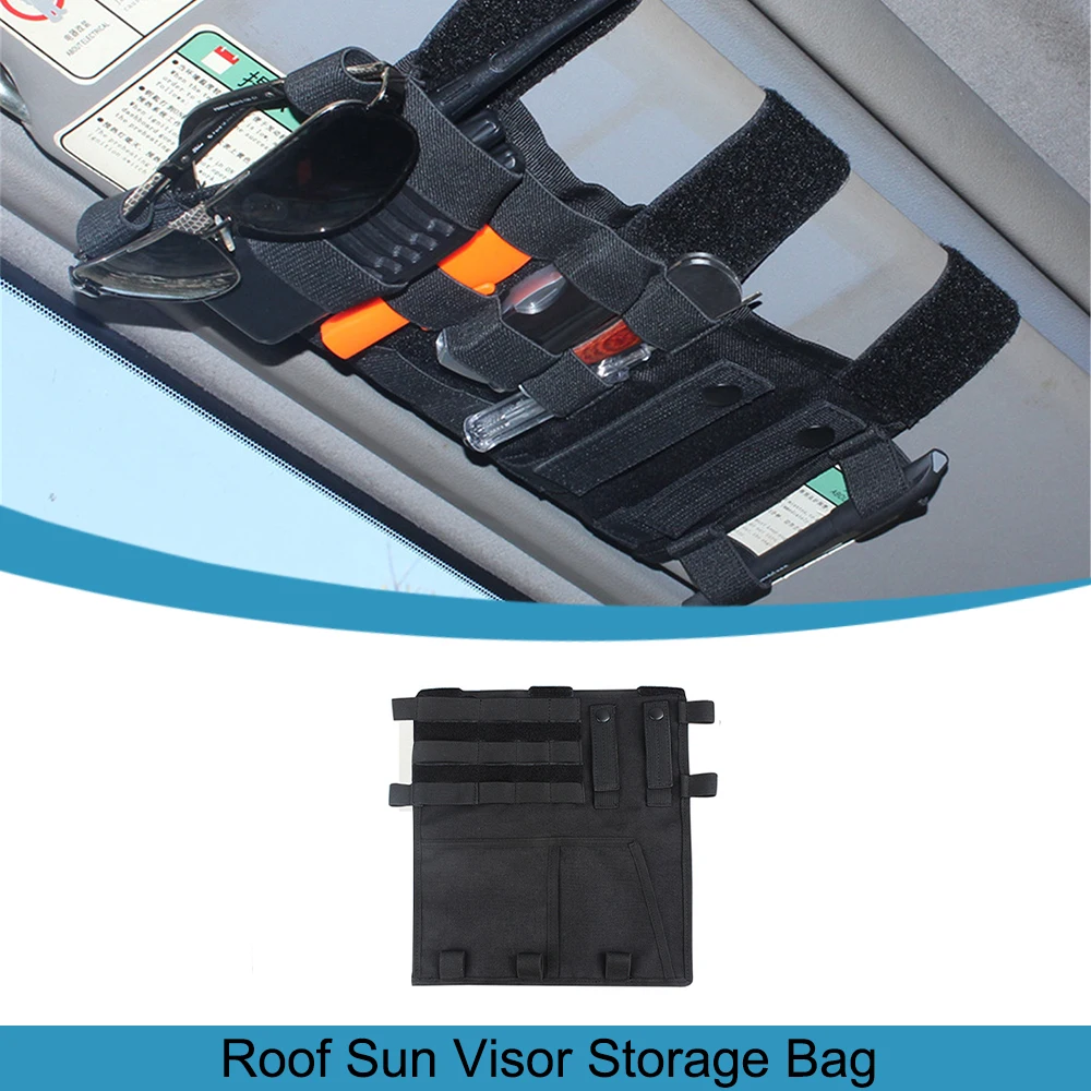 

Сумка для хранения солнцезащитного козырька на крышу автомобиля для Jeep Wrangler TJ JK JL Gladiator JT Suzuki Jimny 1997-2022 2023 SUV MPV аксессуары для интерьера