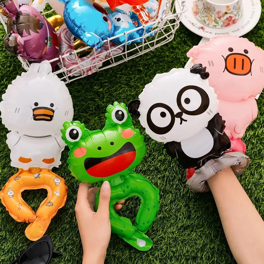 Donkey Koala Cartoon Animal Hand Balloon Pig Sheep Dinosaur Party Balloon Funny Creative Panda Wrist Decoration Party