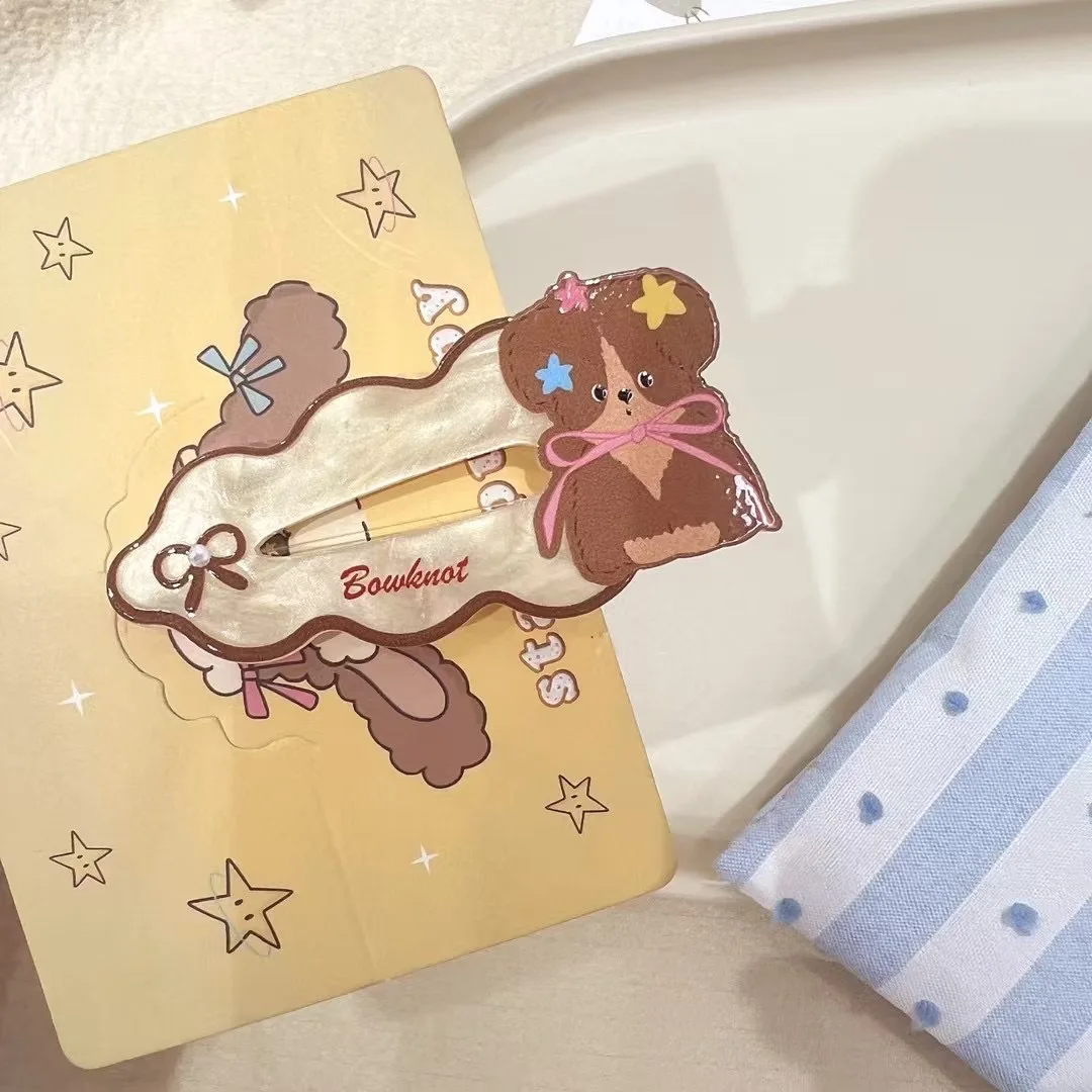 

Cute Cartoon Animal Bow Cloud Hair Clips Flyaway Bangs Clips Sweet Duckbill Clip for Girls Baby Hair Accessories