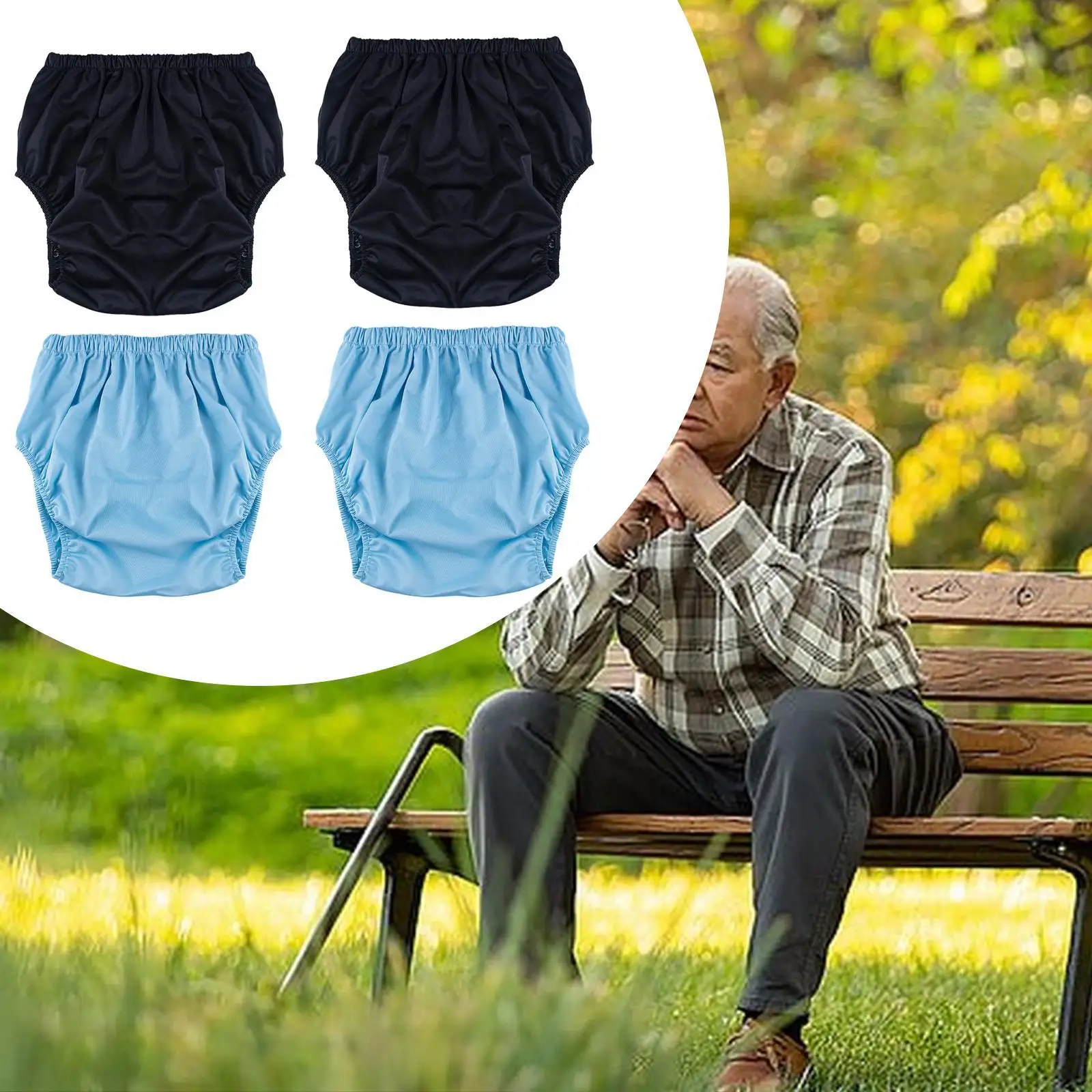 حفاضات قماشية للبالغين ناعمة لكبار السن والمعاقين للنساء والرجال #2