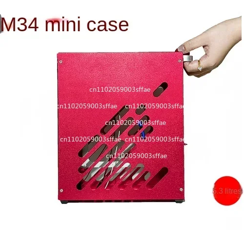 M34 Mini Portable A4ITX Chassis All Aluminum Side Transparent 1U Power Supply Unique Display HTPC Desktop K39 M24