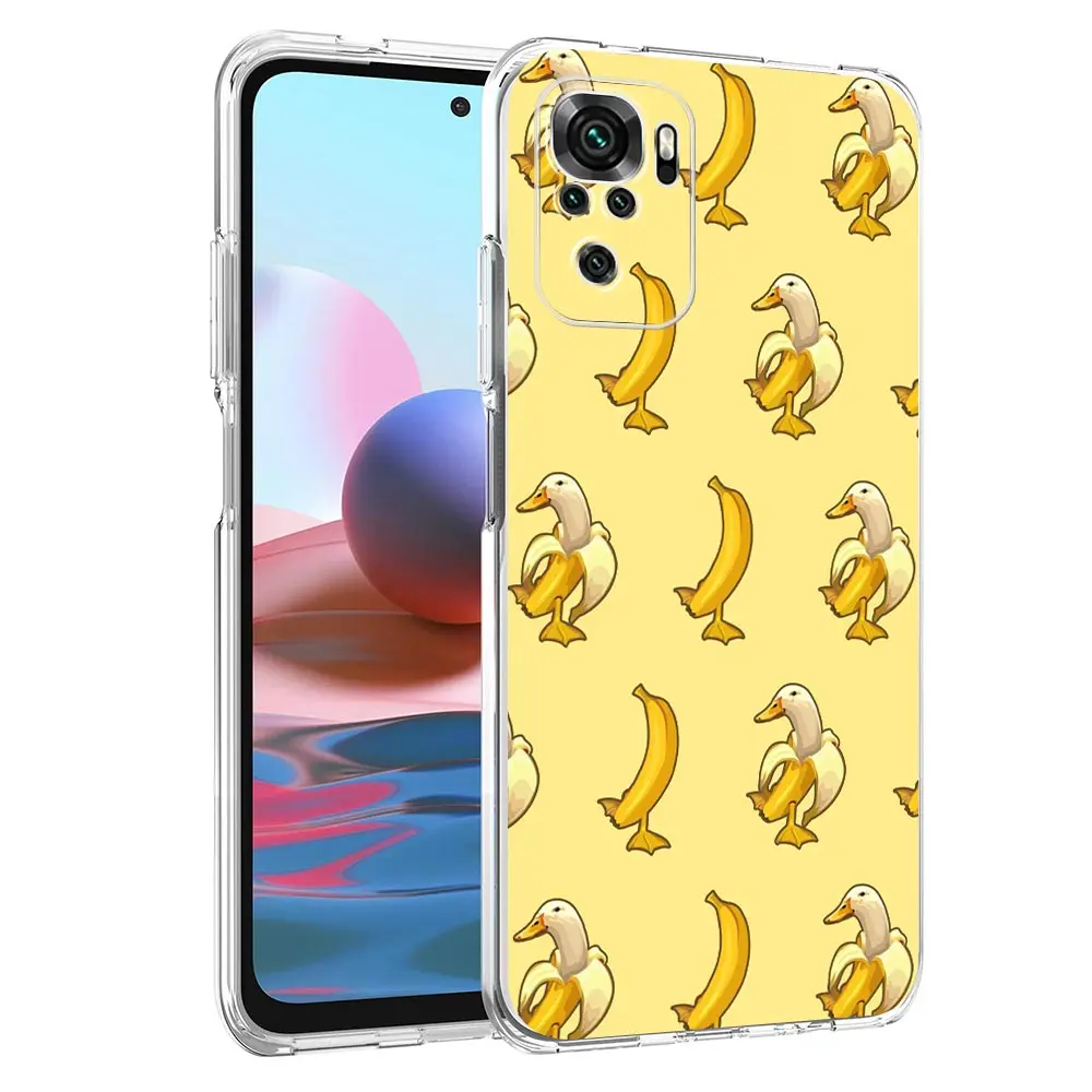 Phone Case For Xiaomi Redmi Note 13 12 5G 9S 9 8 10 11 Pro Plus 4G 9T 13C 12C10C 9C 9A 7 Clear Cover Cartoon Duck Goose Game