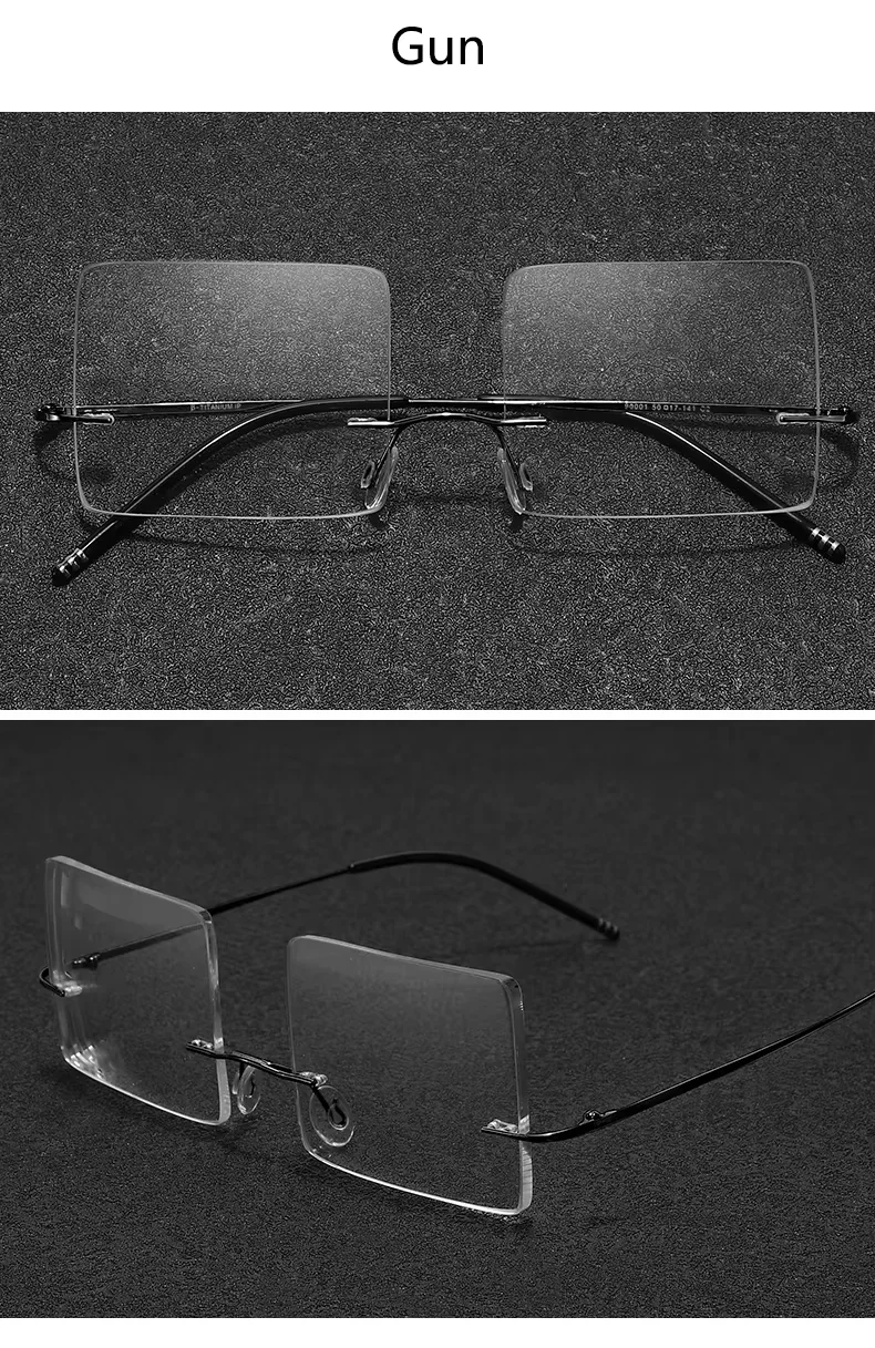 Alicia Spezielle Brille zum Spielen von Billard. Rahmenlose High-Definition-Brille für Herren. Ultraleichte verschreibungspflichtige Brillen aus reinem Titan 6