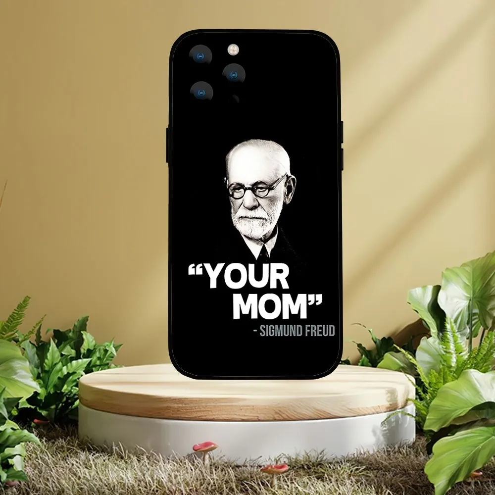 Sigmund psychoanalysis Freud Phone Case For iPhone Mini 11 12 13 14 15 Pro XS Max X Plus SE XR Shell