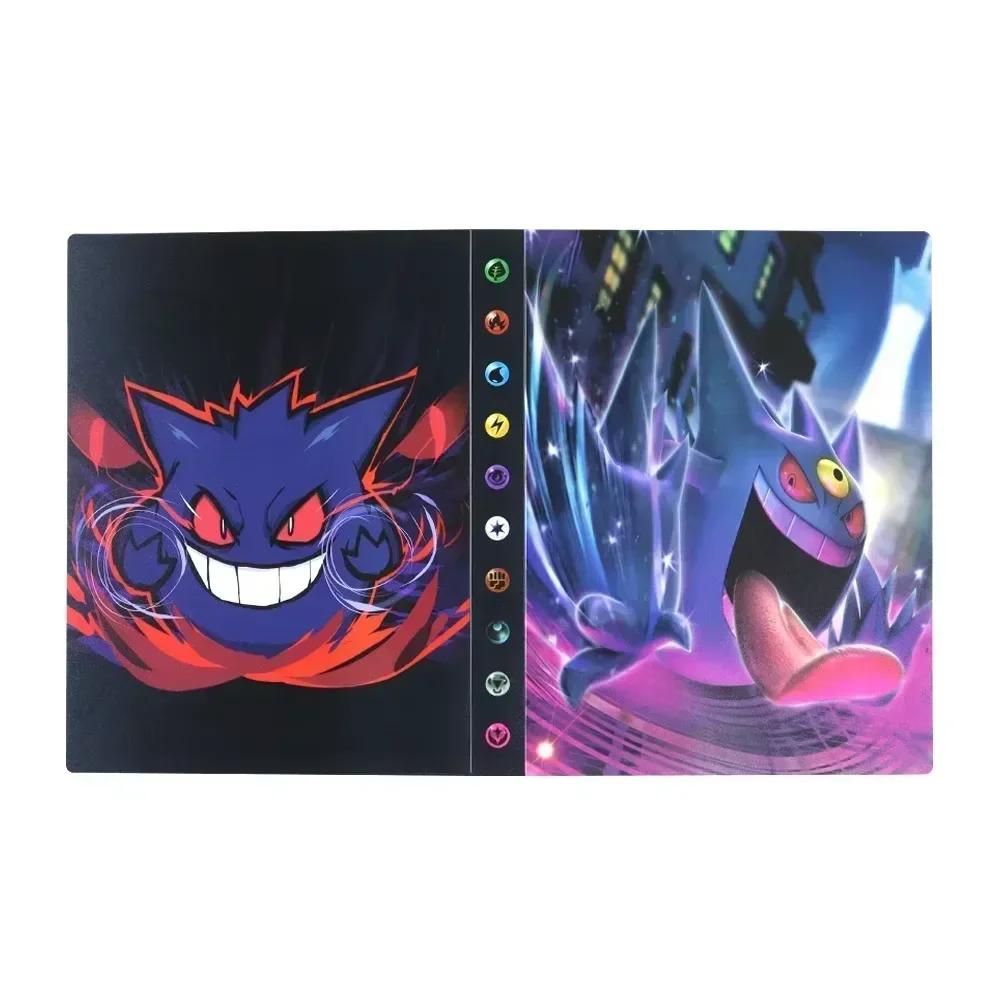 อะนิเมะการ์ด Protector Binder 240PCS การ์ดเกมสําหรับ VMAX GX EX คอลเลกชัน Cool เด็กของขวัญของเล่นการ์ดสําหรับ Pokemon