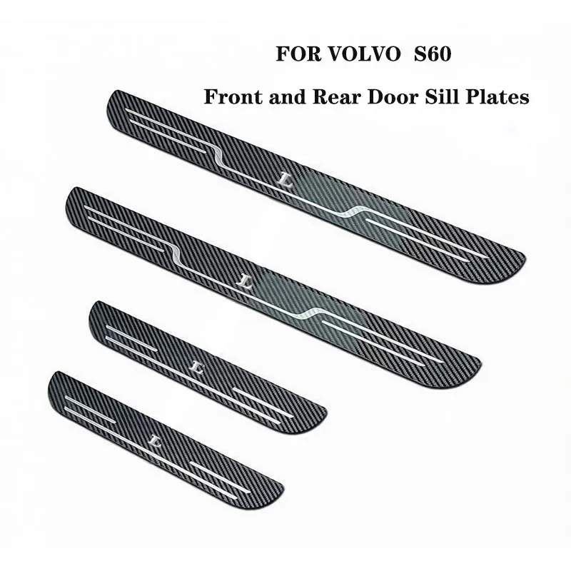 Auto-accessoires Dorpelbeschermers VOOR VOLVO S60 S90 XC60 XC90 V60 V90 EX30 Voor- en Achterdrempel Trim roestvrij staal Dorpelbeschermplaat
