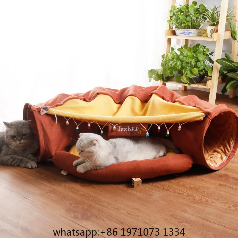 Matcha Cat Tunnel Four Seasons Universal Cat Toy Soundpaper Foldable Upgraded Version Channel