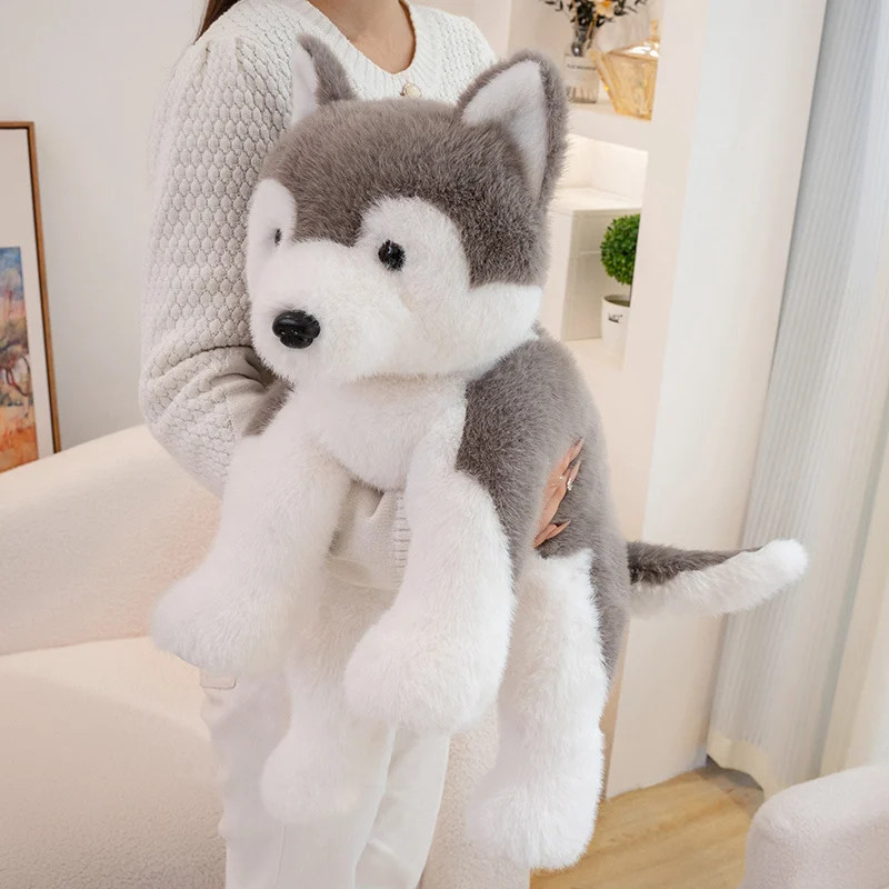 30-55cm Cute Soft Dog Plush Doll Pillow Husky Labrador West Highland Animal Stuffed Animal Home Decor Gift For Children
