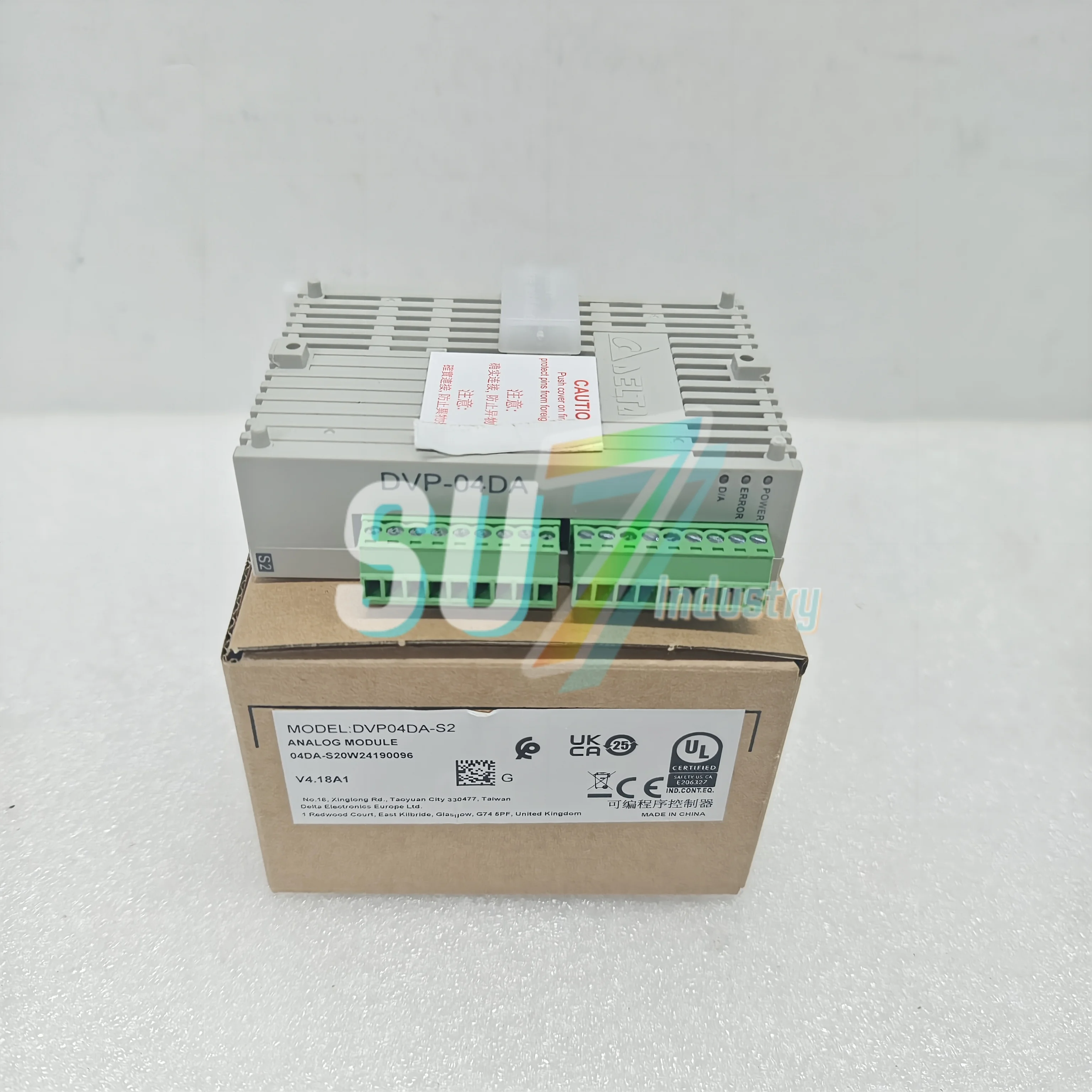 Modul PLC DVP04DA-S2 Baru Dalam kotak