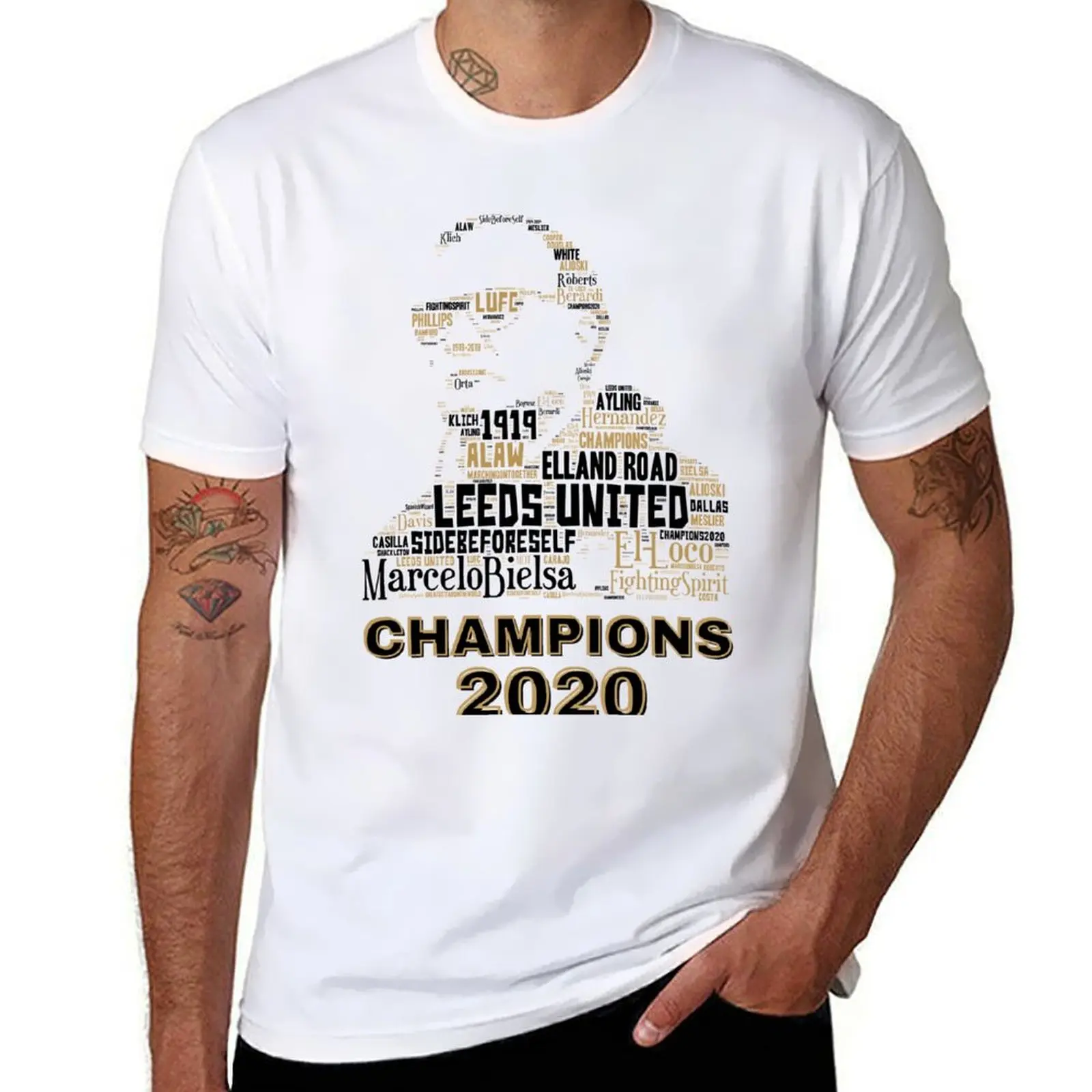 

LUFC CHAMPIONS (2) 2020 T-Shirt blue lock Clothing rapper graphic tees Short sleeve tee shirts men