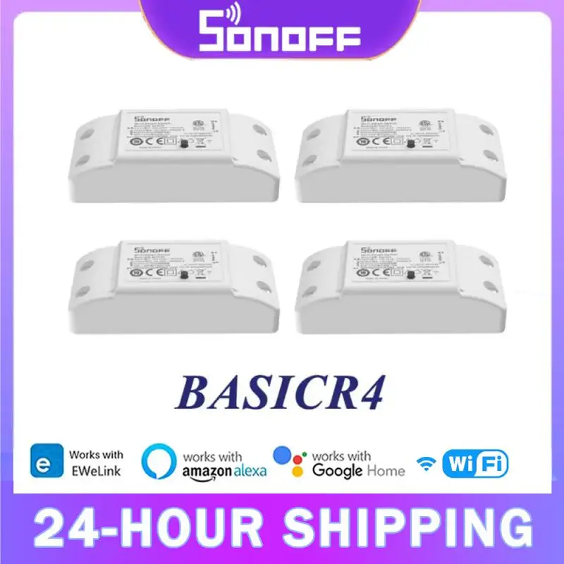 

SONOFF BASICR4 WiFi Switch DIY Universal Breaker Relay Moudle Timer Smart Home Magic Switch Support eWeLink Alexa Google Home