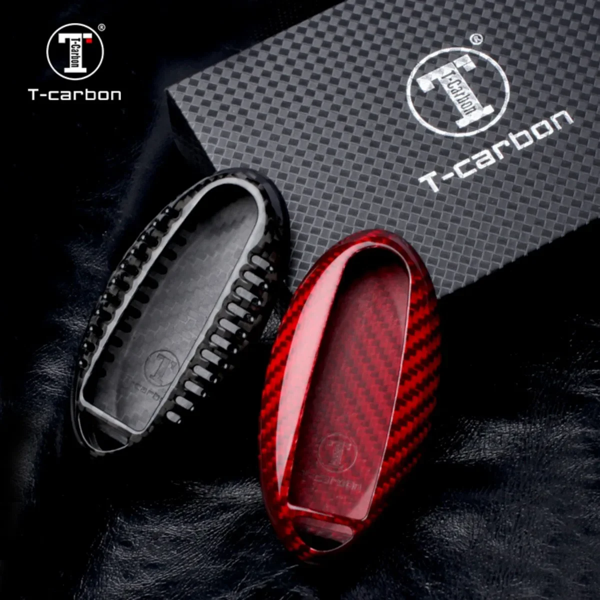 

T-Carbon Carbon Fiber Key Cover Key Case Shell For NISSAN INFINITI R35 GT-R GTR