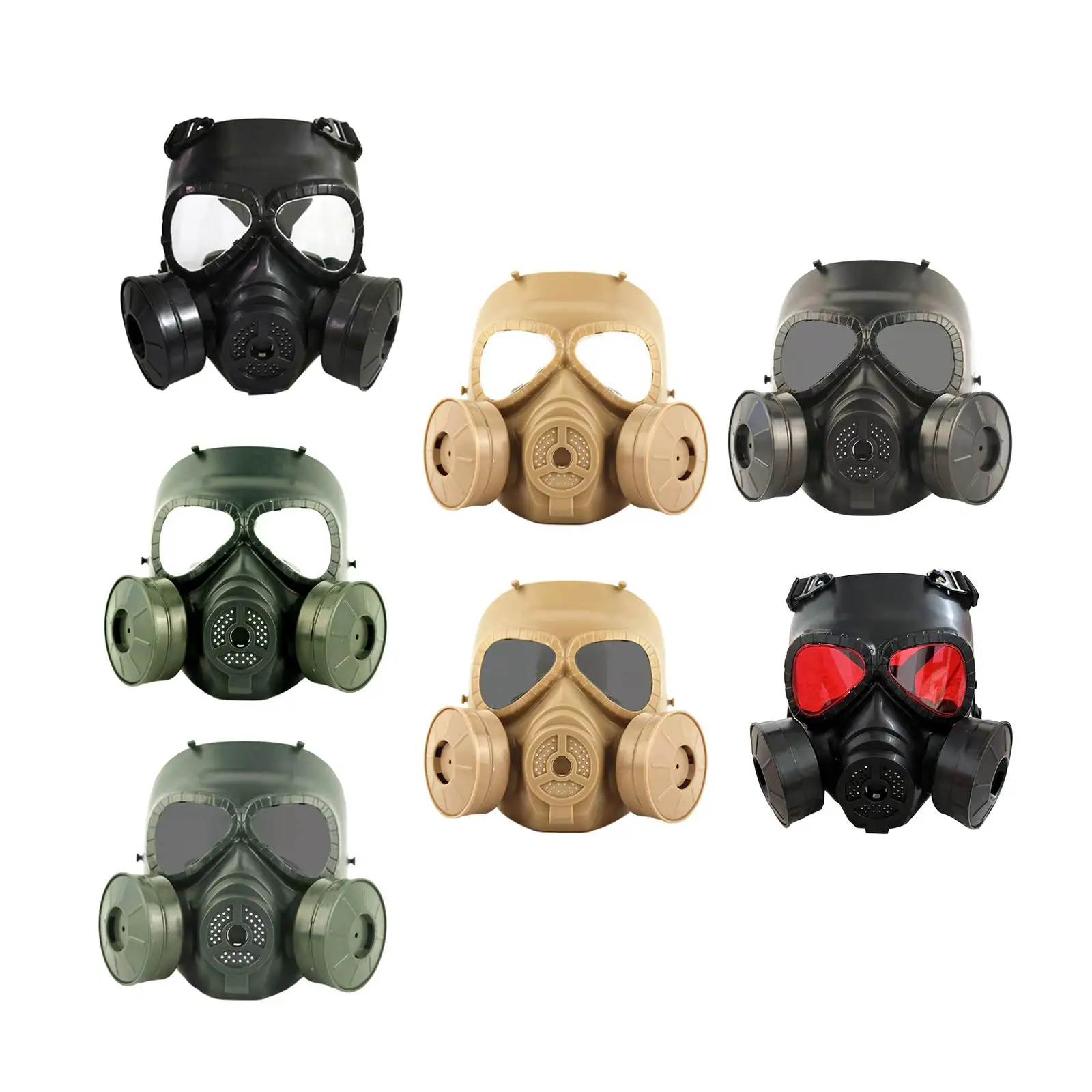 Game Prop Mask Face Eyes Protector Guard CS Full Face Mask CS Mask for Party Masquerade Halloween Cosplay Costume Outdoor Sport