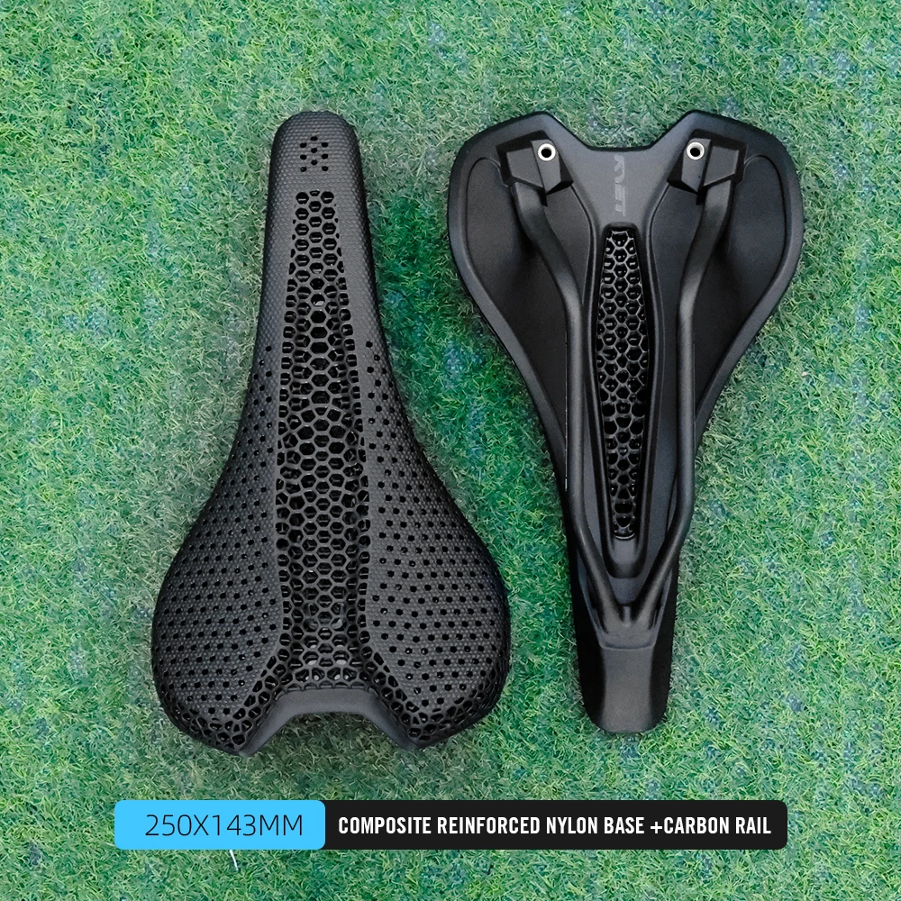 RYET Ultralight Carbon 3D Gedrukt Fietszadel 190g/210g 7*9 Fiets Zitkussen Road MTB Mountain Grind fietsen Fietsonderdelen