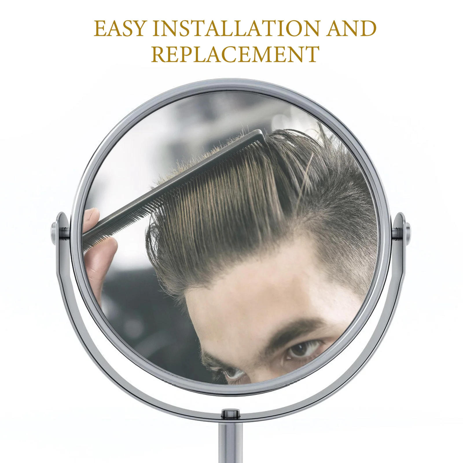 4 pçs espelho de vaidade artesanato diy maquiagem mini espelhos pequenos artesanatos prata para projeto