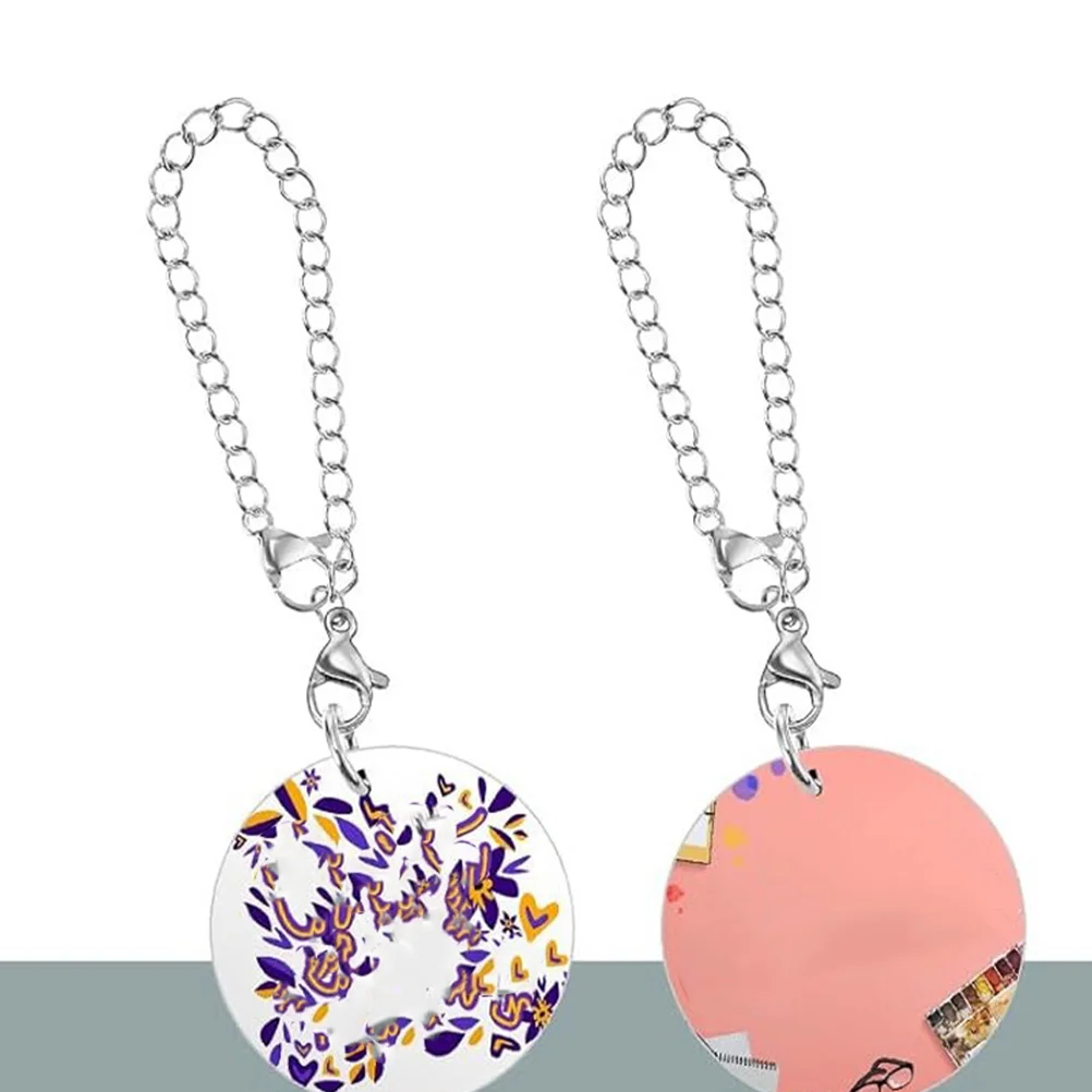 

1 комплект, пустой брелок для сублимации, подвеска с теплопередачей, легкий DIY ремесел, многофункциональный декоративный орнамент, бирка, портативный