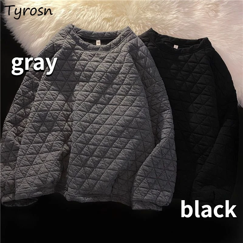 Thicken Sweatshirts Women Simple Pure Retro All-match Loose Ulzzang Students Design Warm Winter Daily Streetwear Fashion Casual