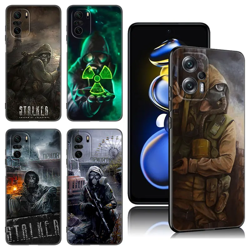 Stalker Clear Sky Phone Case For Xiaomi POCO X3 X4 NFC F5 M2 M3 M4 M6 X5 Pro F3 F4 GT 5G C31 C55 M5S Black Silicone Cover