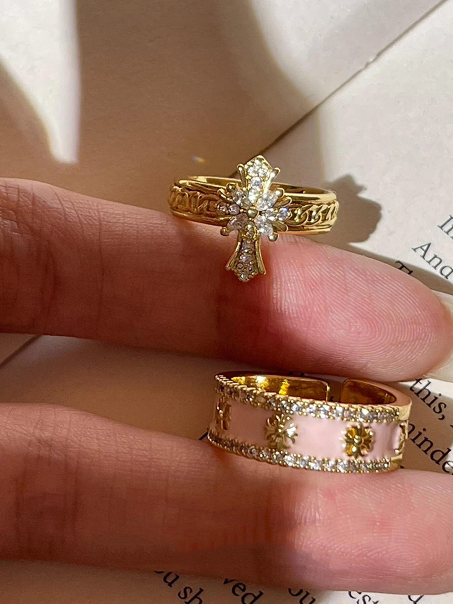 pink-cross-diamond-ring-women's-style-2026-new-small-audience-design-high-end-feeling-index-finger-ring-fashion-jewelry