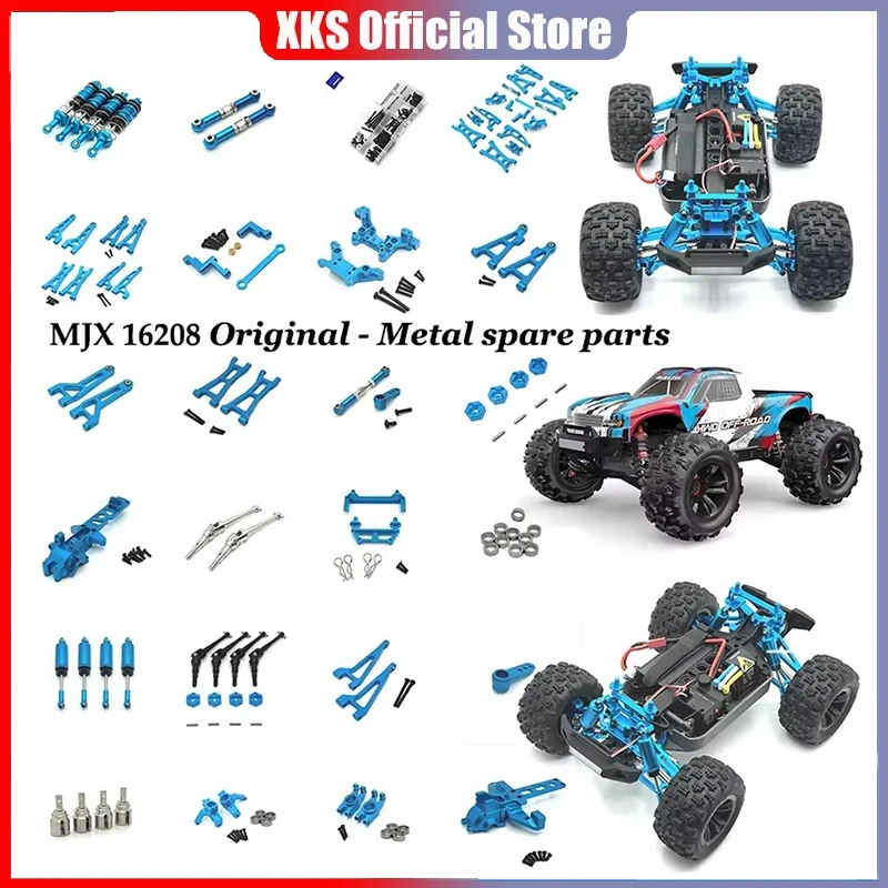 

Mjx Hyper Go 16207 16208 16209 16210 Metal Front and Rear Suspension Arm Steering Cup Link Rod Set 1/16 RC Car Upgrade Parts