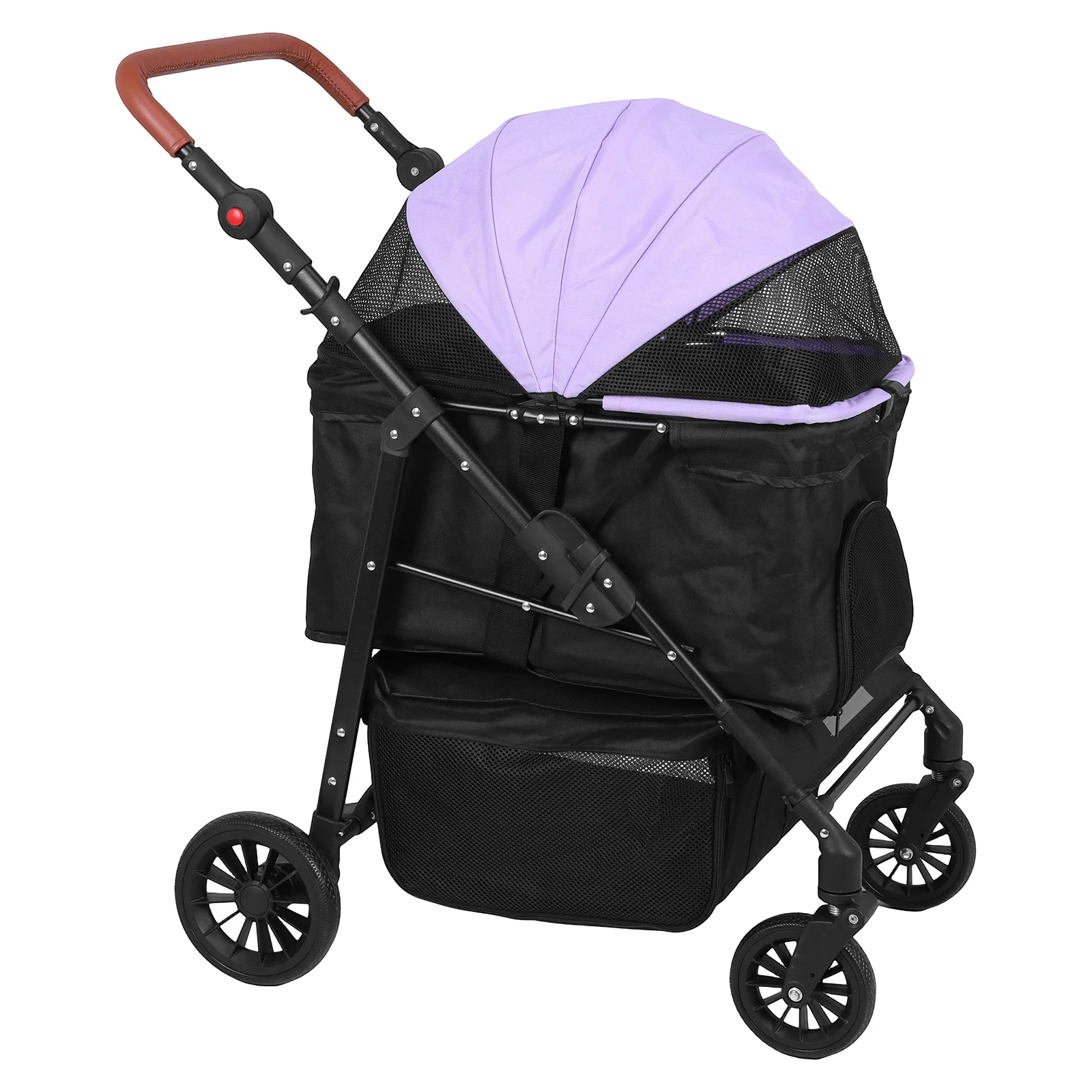 

Коляска для собак Smooth-Ride с съемной подушкой и светоотражающими полосами, регулируемая ручка для маленьких и средних собак и кошек