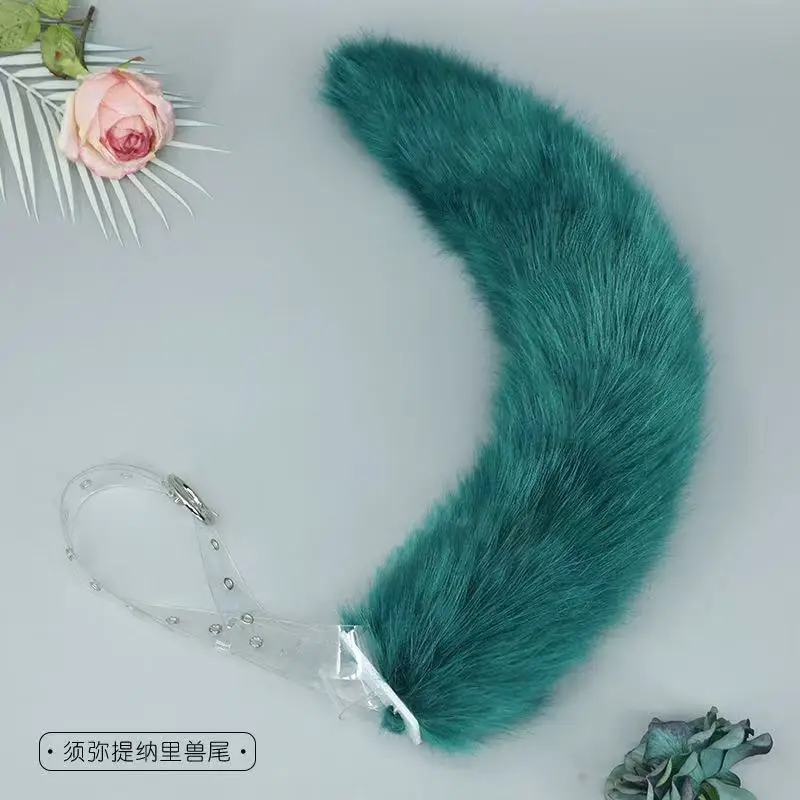 Plush Wolf Tail Kawaii Fox Tail Cosplay Costume Props JK Girl School Party Halloween Role Play Accessories Gyaru Faux Fur Tails