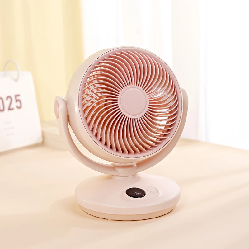 Smart Home Charging Mute Electric Fan Home Desktop Desktop Air Circulation Fan Portable Small Fan Custom Gift Factory Wholesale
